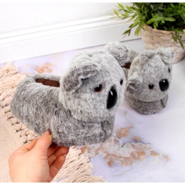 Baby hjemmesko koala kæledyr grå 1