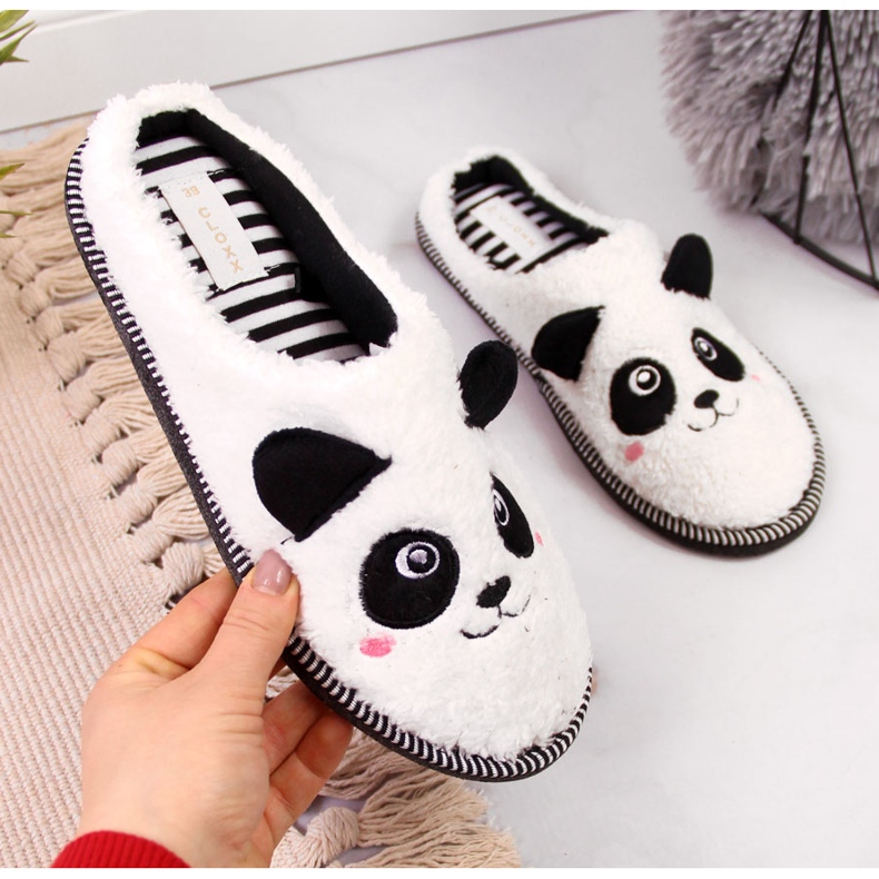 Dame hjemmesko til husdyr panda Galop hvid 2