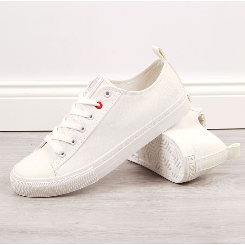 Hvide low-top sneakers til mænd Big Star JJ174001 2