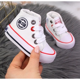 Hvide børnesneakers Big Star HH374187 1