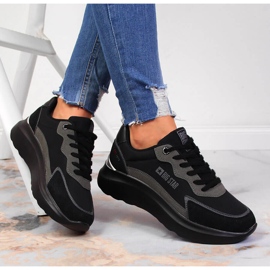 Sort Big Star JJ274989 platform sportssko 1