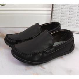 Drenge sorte slip-on mokkasiner Kornecki 6805 1