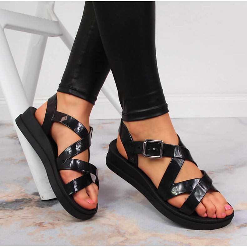 Sorte Zaxy duftende damesandaler JJ285093 1