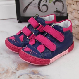 Pigesko med velcro marineblå Kornecki 6776 2