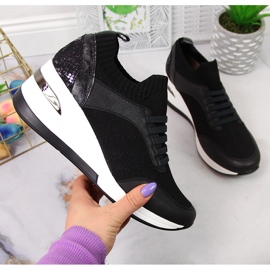Kvinders sorte kilesko, slip on sorte Artiker 1
