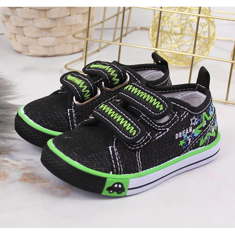 Drenge sneakers med velcro sorte Atletico 2