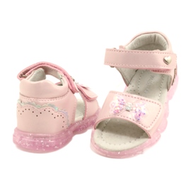 Evento Pigeres sandaler med en bue 22Z23-4780 Pink lyserød 4