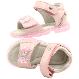 Evento Pigeres sandaler med en bue 22Z23-4780 Pink lyserød 5