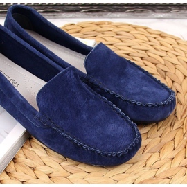 Marineblå læder loafers W Vinceza marine blå 3