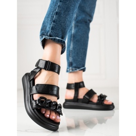 Moderigtige LA.FI sandaler sort 1