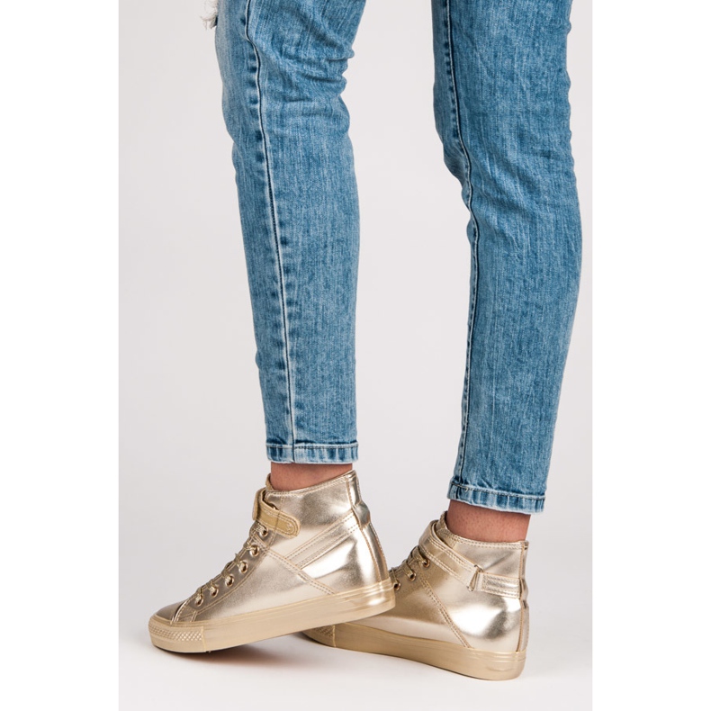 Seastar Høje sneakers med snøre gul 2