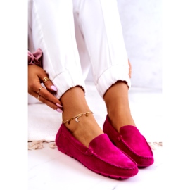 Dame ruskind Loafers Big Star JJ274656 Fuchsia lyserød 4