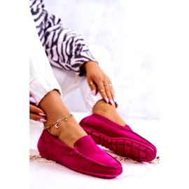Dame ruskind Loafers Big Star JJ274656 Fuchsia lyserød 5