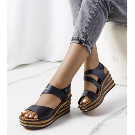 Sorte Espadriller på Burley wedges 1