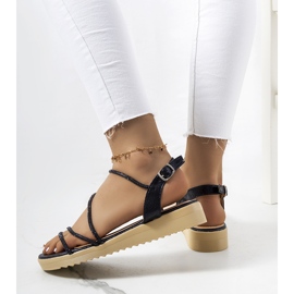 Kul. Sorte sandaler til kvinder 1