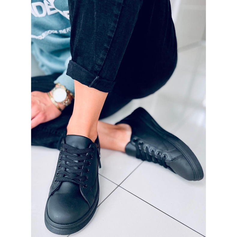 Semilla sorte sneakers til kvinder 1