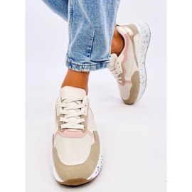 Truth Khaki damesneakers beige lyserød gylden 1