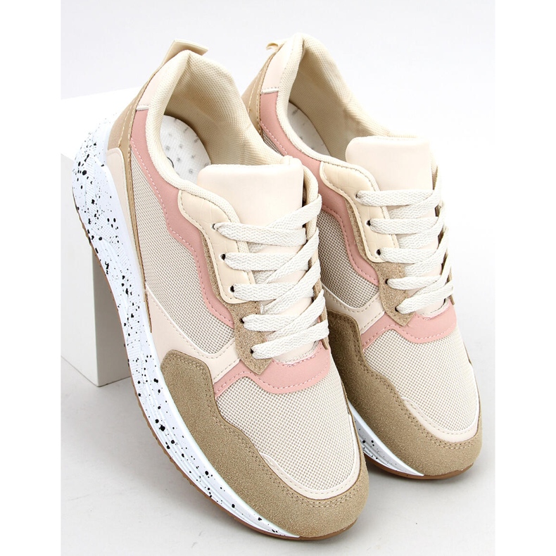 Truth Khaki damesneakers beige lyserød gylden 2