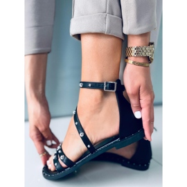 Sorte Cairo romerske sandaler 2
