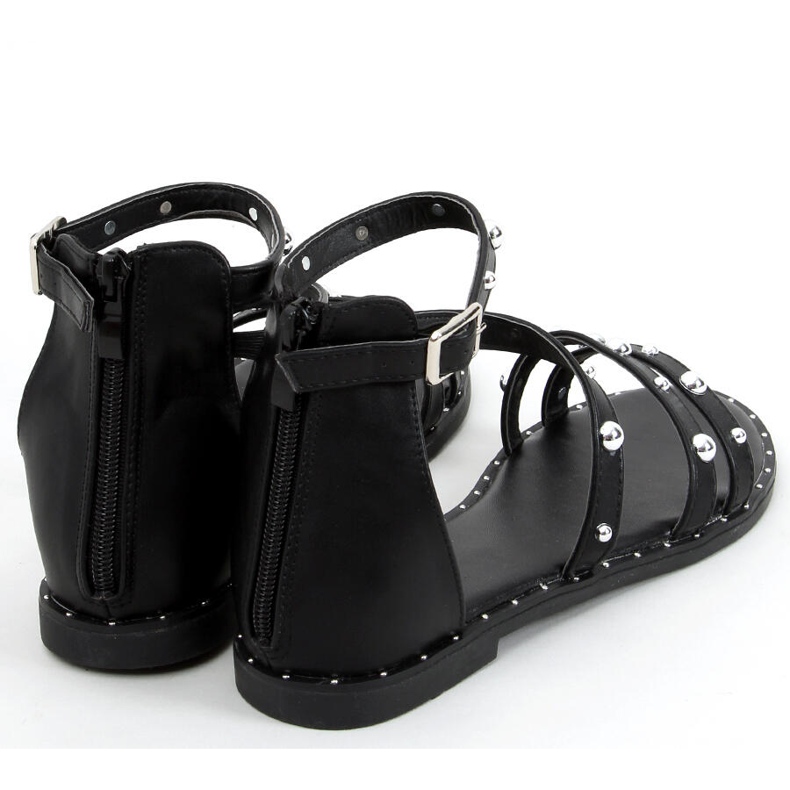 Sorte Cairo romerske sandaler 1