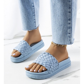Blå flip-flops på Kapper platformen 1