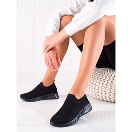 DK Komfortable slip-on sportssko sort 2