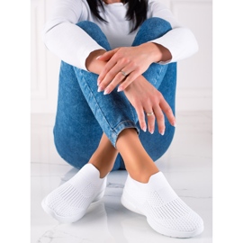 Slip-on sportssko hvid 2