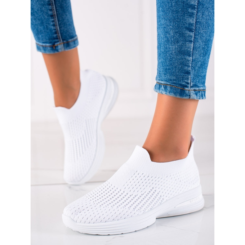 Slip-on sportssko hvid 1