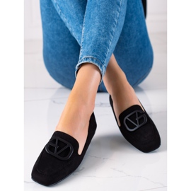 Seastar Stilrene loafers i ruskind sort 1