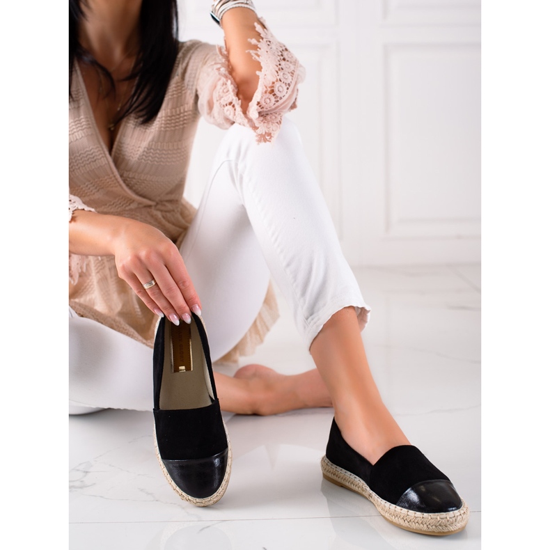 DK Sort Espadrilles på platformen 1