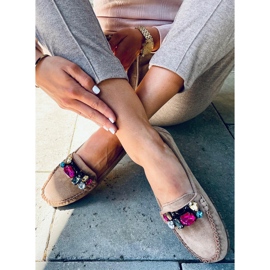 Loafers med Megara Khaki sten beige 2
