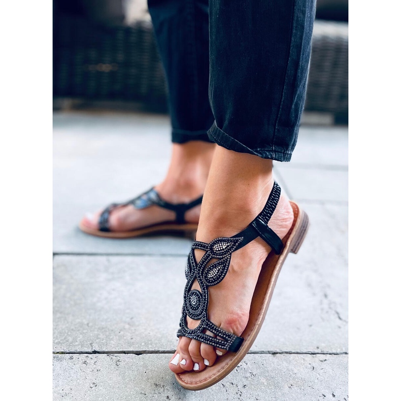 Marion Black damesandaler sort 1