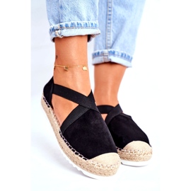 Kvinders sorte espadrilles sandaler 3