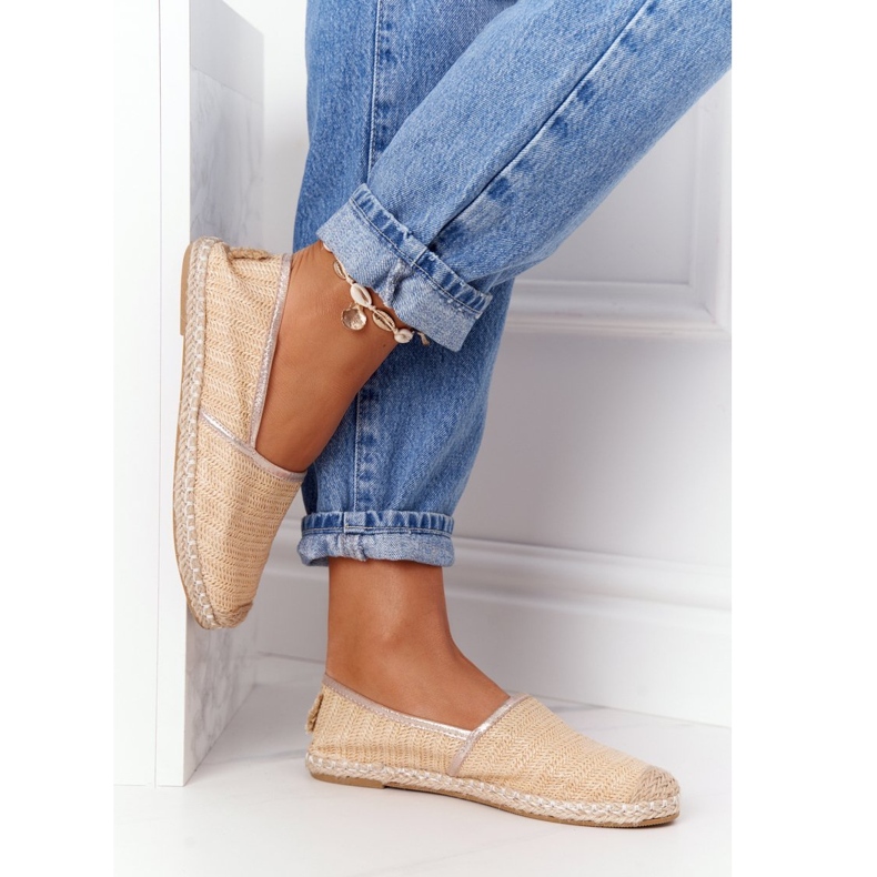 Espadrilles på halmsål Lu Boo Beige 1