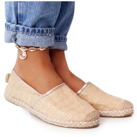 Espadrilles på halmsål Lu Boo Beige 3