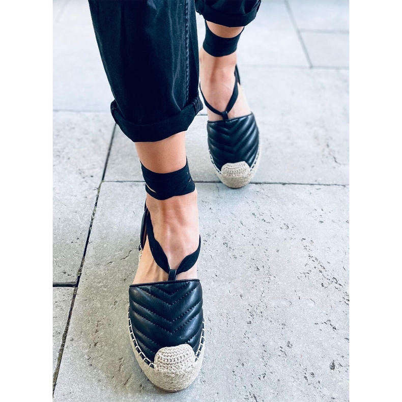 Freesia Sorte ankelbundne espadriller 2