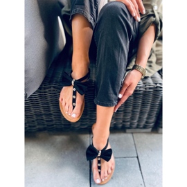 Flip-flops med en Twist Black sløjfe sort 2