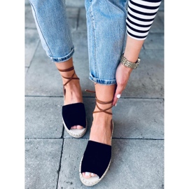 Andrina Sorte espadriller til kvinder 2