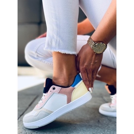 Izzie WHITE / GUL damesneakers hvid flerfarvet 1