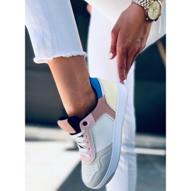 Izzie WHITE / GUL damesneakers hvid flerfarvet 2