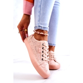 Gennembrudte sneakers Big Star JJ274059 Lys pink lyserød 2