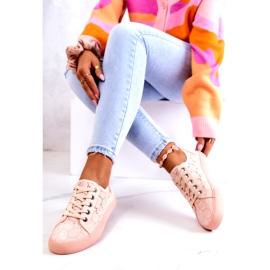 Gennembrudte sneakers Big Star JJ274059 Lys pink lyserød 5