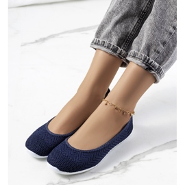 Kaari marineblå ballerinaer 1