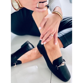 Tansy Black dame loafers sort 1