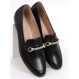 Gessa Black loafers til kvinder sort 1