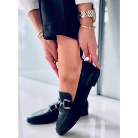 Tulip Black dame loafers sort 1