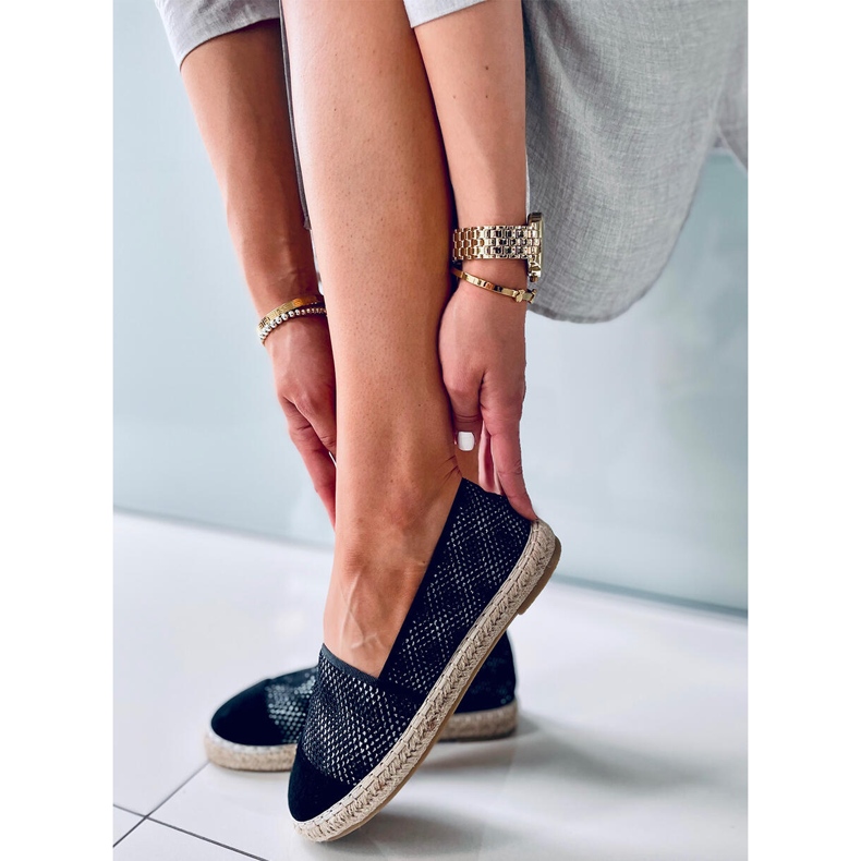 Alika Black espadriller til kvinder sort 2