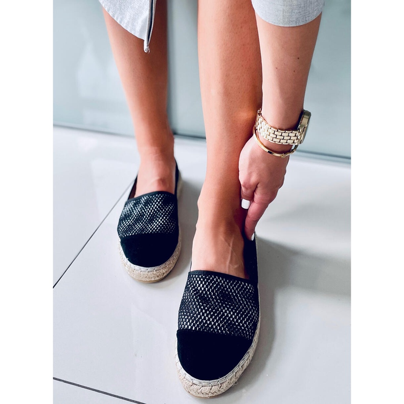 Alika Black espadriller til kvinder sort 1