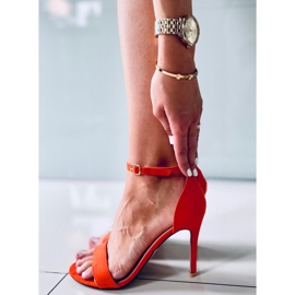 Sheila Orange højhælede sandaler 3