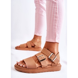 FM1 Camel Reese spændesandaler brun 1
